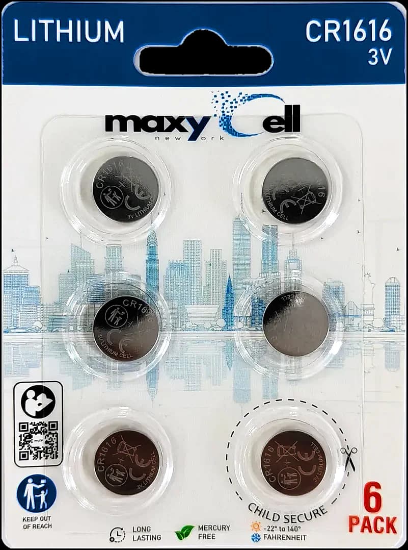Maxycell CR1616 3V Lityum Pil · 6'li
